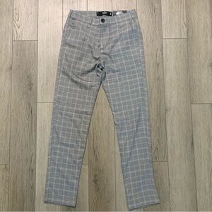 Men's Hollister Plaid Skinny Chino Epic Flex Size 26x30